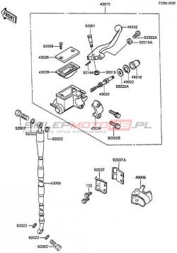 POMPA HAMULCA, PRZÓD