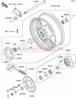 KOŁO TYLNE, ŁAŃCUCH