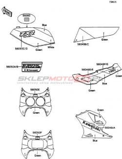 Decals(Green/Blue/White)