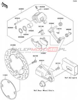ZACISK HAMULCOWY, TYŁ