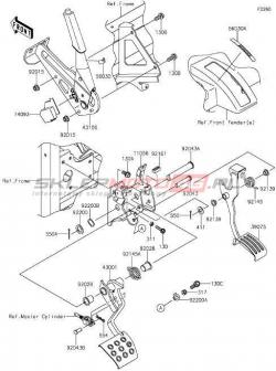 Brake Pedal/Throttle Lever