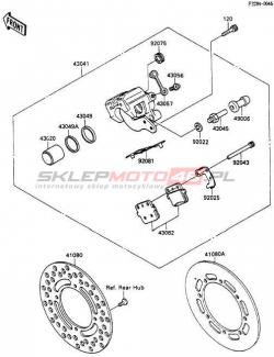 ZACISK HAMULCOWY, TYŁ